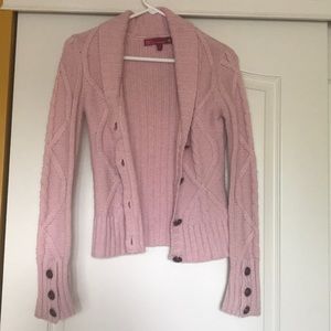 Pink Cardigan Sweater